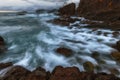 Waves and foam in the Cantabrico sea