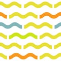 Waves geometric seamless pattern. Simple summer style background