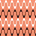 Waves geometric seamless pattern. Simple wavy zigzag stripes