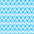 Waves geometric seamless pattern. Simple wavy zigzag stripes