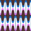 Waves geometric seamless pattern. Simple wavy zigzag stripes