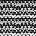 Waves - hand drawn marker and ink seamless pattern