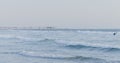 Waves heading towards Venice beach, LA, USA