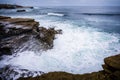 Waves hit San Diego coastline