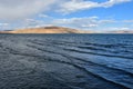 Waves on Holy Rakshas Tal lake , Western Tibet, China. This lake also known as Demons Lake, Ravana Tal or Ravan Harda, Langa Tso i