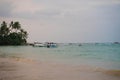 Indian ocean with sri lanka coastal sand Royalty Free Stock Photo