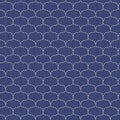 Waves. Japanese sashiko motif. Seamless pattern.