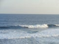 waves on the krakal beach with cloudy sky, Jogjakarta, Indonesia 2015