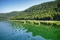 Waves on Krka river at Skradin, Croatia Royalty Free Stock Photo