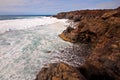 Waves on Lanzarote's volcanic coast