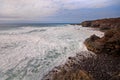 Waves on Lanzarote's volcanic coast