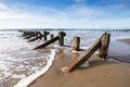 Waves lap on Barmouth Royalty Free Stock Photo