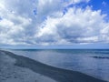 Waves lapping on the beach