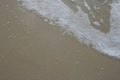 The waves lapping the sand. Royalty Free Stock Photo