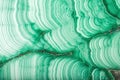 Waves of light green malachite close-up