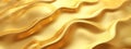 Waves of liquid glossy gold metal, glossy mirror chrome, water effect. Liquid metal background, Abstract texture Royalty Free Stock Photo