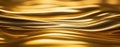 Waves of liquid glossy gold metal, glossy mirror chrome, water effect. Liquid metal background, texture Royalty Free Stock Photo