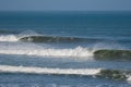 Waves in Malpaso in Talara Negritos, Peru Royalty Free Stock Photo