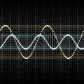 Waves measuring display Royalty Free Stock Photo