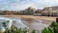 Waves ocean of the Biarritz beach Royalty Free Stock Photo