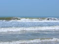 Waves in Ocean with at a Serene Beach - Payyambalam Beach, Kannur, Kerala, India