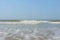 Waves in Ocean with at a Serene Beach - Payyambalam Beach, Kannur, Kerala, India