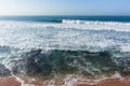 Waves Overlooking Ocean Swells Horizon