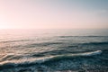 Waves in the Pacific Ocean, in La Jolla, San Diego, California Royalty Free Stock Photo