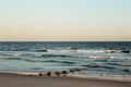 Waves in the Pacific Ocean, in the Rockaways, Queens, New York City Royalty Free Stock Photo