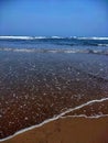 Waves on Pangandaran beach west java indonesia