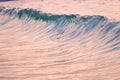 Waves with pastel colorgrading on a clear sunset morning Royalty Free Stock Photo