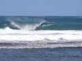 Surf waves on Kauai beach, Hawaii Royalty Free Stock Photo