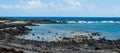 Waves on Playa Caleton Blanco, Lanzarote, Canary Island