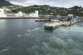 Waves at Port of Ships in New Zealand d.y