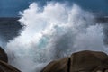 Waves Pounding the Coastline at Capo Testa