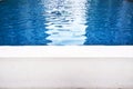 Waves reflections on the water surface swimming pool Background Royalty Free Stock Photo