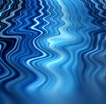 Waves, ripple and blue with waveform pattern and mockup for 3d, digital and texture. Energy, design and futuristic with