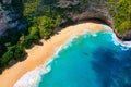 Waves and rocks as a background from top view. Blue water background from top view. Summer seascape from air. Bali island, Indones Royalty Free Stock Photo