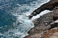 Waves on the rocks Royalty Free Stock Photo