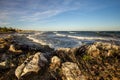 Waves On The Rocky Sea Coast Of Lake Superior Royalty Free Stock Photo
