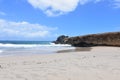 Waves Rolling Ashore on to Andicuri Beach In Aruba Royalty Free Stock Photo