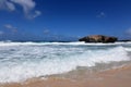 Waves Rolling Onto the Beach at Boca Ketu in Aruba