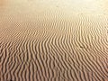Waves in the sand. Royalty Free Stock Photo