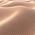 Waves of sand dunes,Artificial rendered desert landscape,AI generated