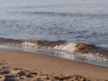 Waves, sand, water, Lake