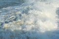 Sea spray. Beautiful seascape. Marine background. Royalty Free Stock Photo