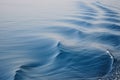 Waves on sea behind the ship Royalty Free Stock Photo