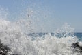 Waves of the sea. Falasarna beach, Crete, Greege Royalty Free Stock Photo