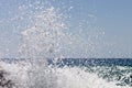 Waves of the sea. Falasarna beach, Crete, Greege Royalty Free Stock Photo