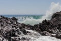 Waves of the sea. Falasarna beach, Crete, Greege Royalty Free Stock Photo